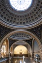 Inside the main building of Uppsala University. Beautiful historical interior in main entrance