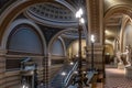 Inside the main building of Uppsala University. Beautiful historical interior in main entrance