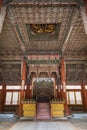 Inside the main hall of Deoksugung Palace in Seoul
