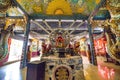 Inside the main hall of Phu Chau temple is elaborately decorated with many fragments of crockery, with a age of 3 centuries and is