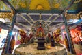 Inside the main hall of Phu Chau temple is elaborately decorated with many fragments of crockery, with a age of 3 centuries and is