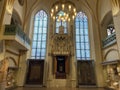 Inside of Maisel synagogue in Prague, Czech Republic
