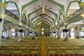 Inside the Masjid Sultan Mosque in the Kampong Glam district of Singapore. Royalty Free Stock Photo