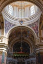 Inside of Mdina cathedral.