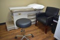 Medical doctor examination room with leather furniture Royalty Free Stock Photo