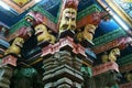 Inside of Meenakshi hindu temple in Madurai, South India