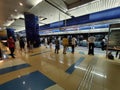 Inside of metro station dubai Royalty Free Stock Photo