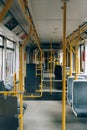 Inside Metrolink Tram in Machester Royalty Free Stock Photo