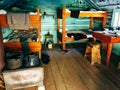 Inside a miner`s sleeping cabin in Barkerville.