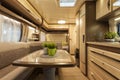 Modern camper, inside