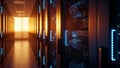 Server Room Data Center Network, Hosting, and Technology Royalty Free Stock Photo