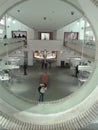 Inside of a modern style museum to Rome in Italy.