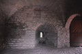 Inside of Monarchic tower of Fortress Oreshek near Shlisselburg, Russia Royalty Free Stock Photo