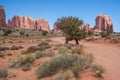 Inside of Monument Valley in Navajo Nation Reservation between Utah and Arizona