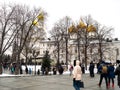 Inside Moscow Kremlin. Royalty Free Stock Photo