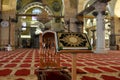 Inside the Mosque of Al Aqsa, Jerusalem Royalty Free Stock Photo