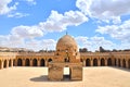 Inside the mosque of Ibn Tulun Royalty Free Stock Photo