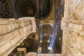 Inside of the mosque of Muhammad Ali, Saladin Citadel of Cairo Royalty Free Stock Photo