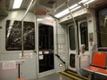 Inside Muni Light Rail Train Royalty Free Stock Photo