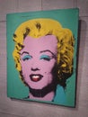 Inside National Gallery of Art, Washington, D.C., USA. Andy Warhol pop art painting. Marilyn Monroe portrait