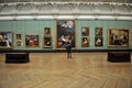 Inside National Gallery Museum in London, England