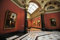 Inside National Gallery Museum in London, England