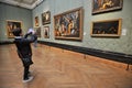 Inside National Gallery Museum in London, England