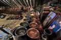 Inside of the nomadic people hose from Tso Moriri Lake in Changthang Plateau, Ladakh