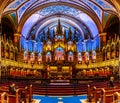 Notre-Dame Basilica, Montreal, Quebec Province, Canada Royalty Free Stock Photo