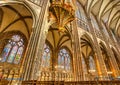 Inside Notre Dame Cathedral in Strasbourg, France