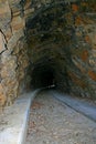 Inside Obsolete Railroad Tunnel