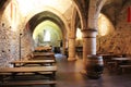 Inside an old Castle in Vianden, Luxembourg on the hill Royalty Free Stock Photo