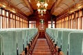 Inside an Old Passenger Rail Car Royalty Free Stock Photo