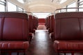 Inside an Old Public Transport Bus Royalty Free Stock Photo