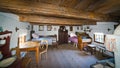 Inside of old rural home in Poland XIXth century