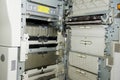 the inside of the old series of copiers