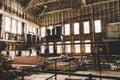 Inside the old steam generated power plant in the Kennecott Mine Royalty Free Stock Photo