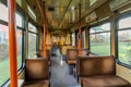 Inside old tram