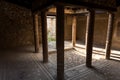 Inside an old villa in Pompeii