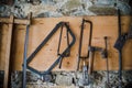 Inside an old vintage blacksmith and workshop Royalty Free Stock Photo