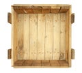 Inside old wooden box Royalty Free Stock Photo