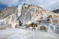 Inside an open cast Carrara marble quarry, Tuscany