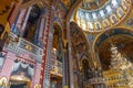 Inside in the orthodox Holy Trinity cathedral from city Arad, Romania.