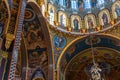 Inside in the orthodox Holy Trinity cathedral from city Arad, Romania. Royalty Free Stock Photo