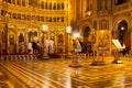 Inside of Orthodox Metropolitan Cathedral in Timisoara, Romania