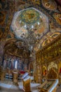 Inside the orthodox monastery of Mraconia, Romania Royalty Free Stock Photo