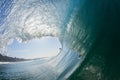 Inside Out Hollow Tube Crashing Wave Royalty Free Stock Photo