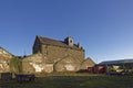 Inside the Overgrown Yard of a some derelict Stone Warehouses next to Montrose Port, Royalty Free Stock Photo