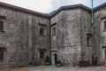 Inside Panorama of Fortress, Fort Kluze, german: Flitscher Klause. Bovec, Gorizia, Slovenia Royalty Free Stock Photo