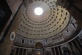 Inside the Pantheon building in Rome, Italy
